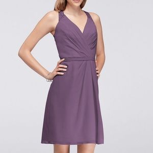 David's Bridal Bridesmaids Dress - Wisteria